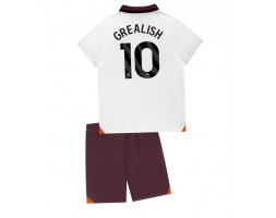 Manchester City Jack Grealish #10 Bortedraktsett Barn 2023-24 Kortermet (+ Korte bukser)